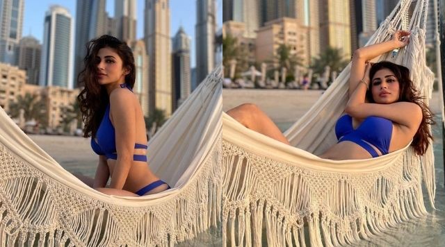 Mouni Roy Is Driving Fans Crazy As She Flaunts Her Hot Toned Body In Blue Bikini.