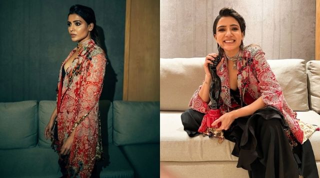 Samantha Ruth Prabhu’s Stunning Co-ord Set And Statement Jacket For Filmfare OTT Awards Is Winning Hearts.