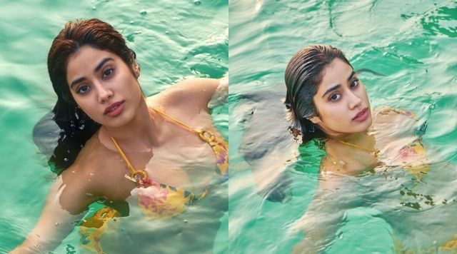 Janhvi Kapoor Raises The Heat In Floral Swimwear On Her Pool Day. See Pictures!