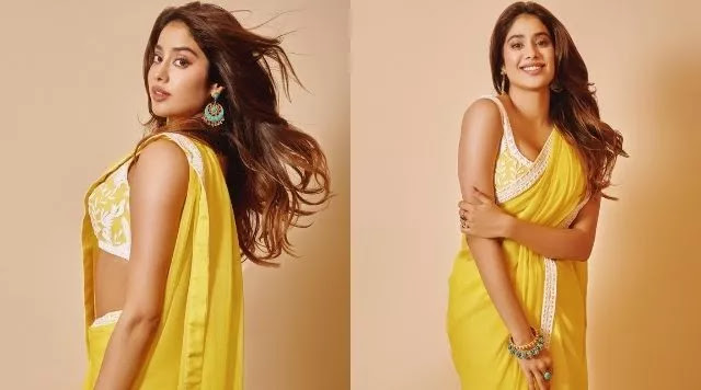 Janhvi Kapoor Looks Vibrant And Gorgeous In Yellow Saree. See Photos And Video!