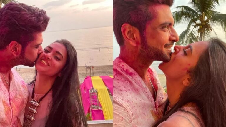 Photos: Tejasswi Prakash and Karan Kundrra Get Mushy And Romantic For Holi.