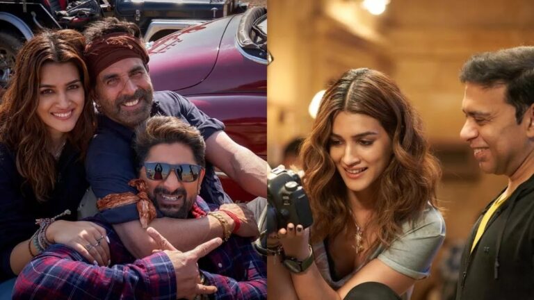 Kriti Sanon Shares Fun-Filled BTS Pictures From Bachchan Pandey Sets.