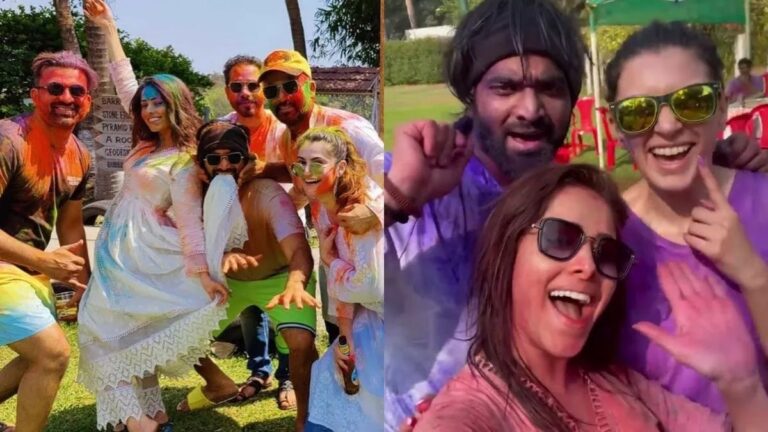 Nushrratt Bharuccha Shares Pictures From Holi Celebrations With Shivaleeka Oberoi, Hansika And Others.