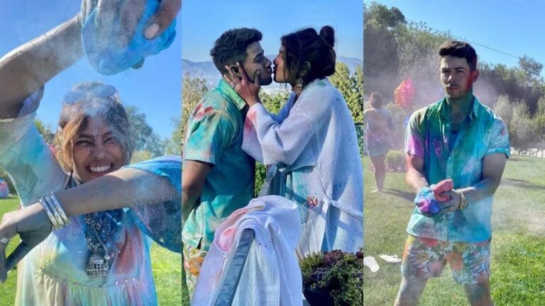 Priyanka Chopra And Nick Jonas Celebrate Holi At Home. Fans Say ‘We Love Desi Nick’. Watch Video!
