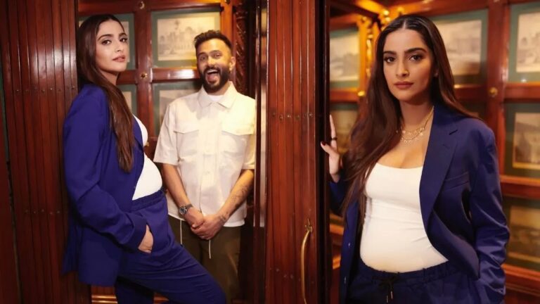 Sonam Kapoor Makes Her First Public Appearance Since Her Pregnancy Announcement.