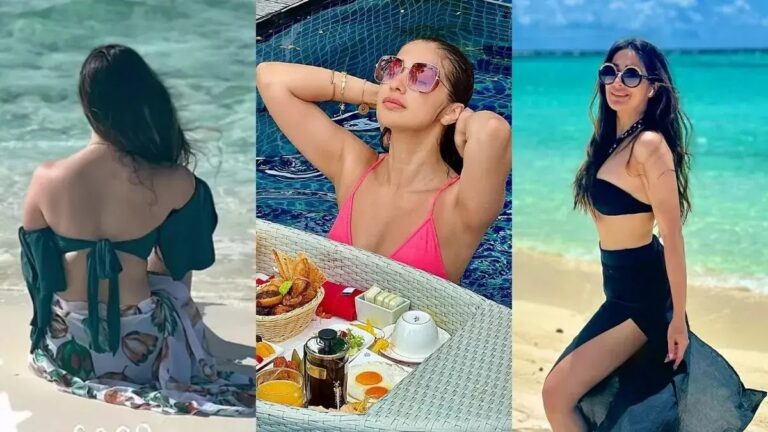Raai Laxmi Drops Glimpses From Her Maldives Beach Vacation. Fans Are Loving Her Pool Breakfast Video.