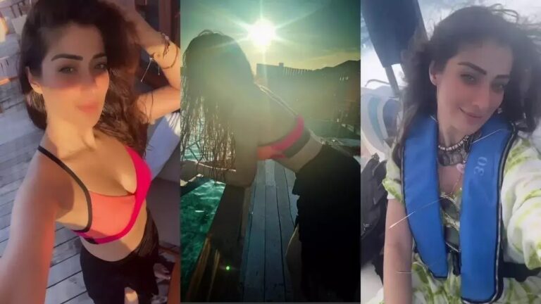Raai Laxmi Is Beating The Summer Heat In Bikini From Maldives.