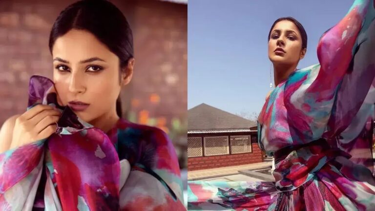 Shehnaaz Gill Paints The Town Purple In Her Latest Pictures.