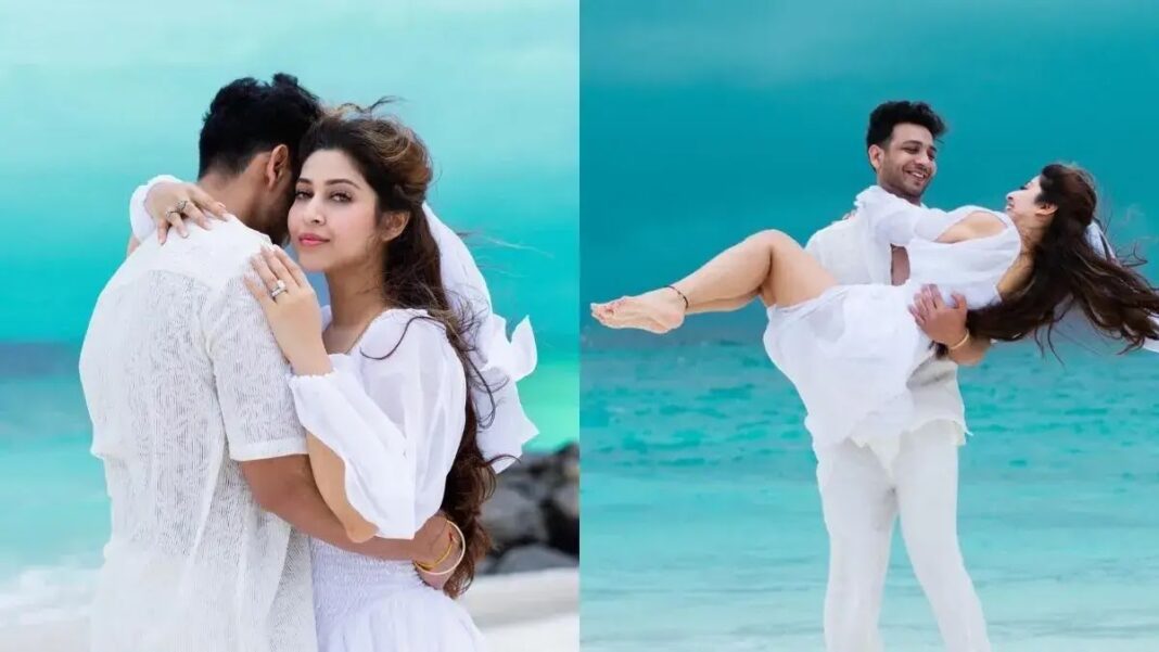Sonarika Bhadoria Gets Engaged To Vikas Parashar, Shares Dreamy Pictures From The Beach Proposal.