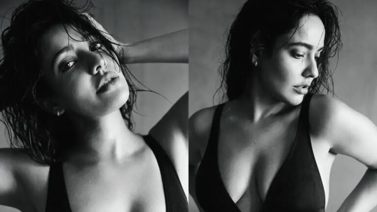 Neha Sharma Increases The Mercury Level With Her Black And White Pictures.