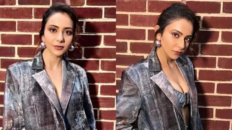 Rakul Preet Singh Looks Like A Stunning Diva In Blazer, Raises Mercury Level In Latest Photoshoot.