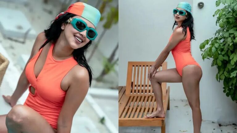 Amala Paul Looks Sensational As She Poses In An Orange Bikini. See Pics!