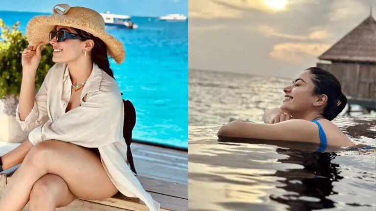 Rashmika Mandanna Slips Into A Black Bikini In Maldives. Says ‘Too Shy’ When Fans Ask For More Pics.