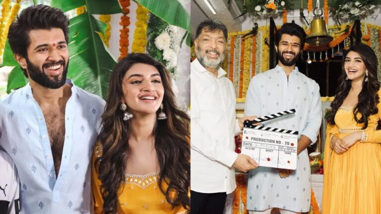 Vijay Deverakonda And Sreeleela Pair Up For Gowtam Tinnanuri’s Next. See Muhurtham Puja Pictures!