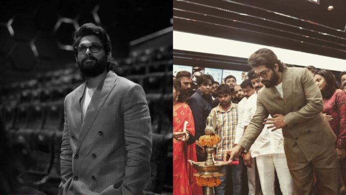 Allu Arjun Inaugurates AAA Cinemas.
