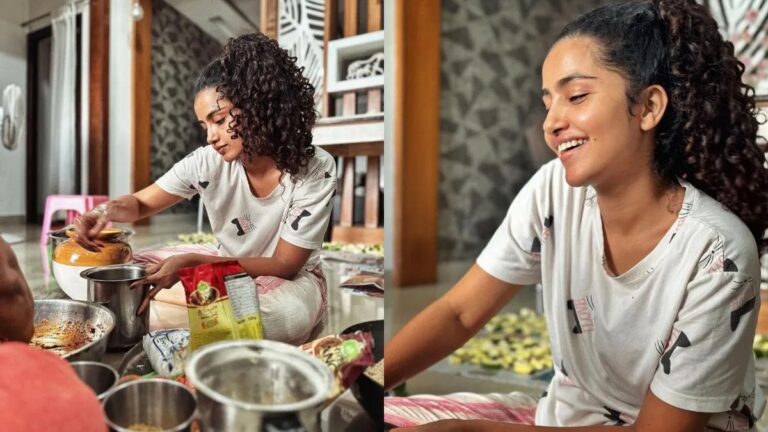 Anupama Parameswaran Shares Candid Pictures As She Makes Mango Pickle.