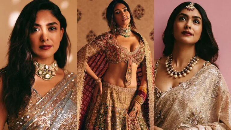 Mrunal Thakur Enhances Her Impeccable Charm In A Bridal Attire.