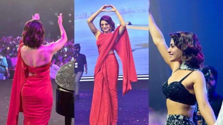 Samantha Saree Looks From Kushi Music Concert Are Making Heads Turn.