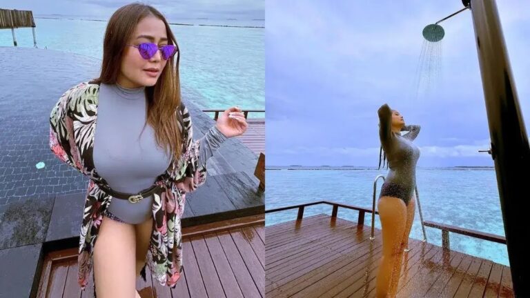 Neha Kakkar Looks Breathtakingly Hot In Monokini On Her Maldives Vacation.