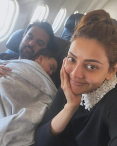 Kajal in flight