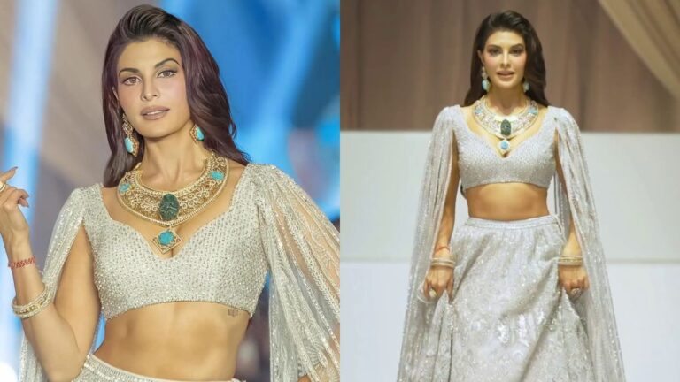 Stunning! Jacqueline Fernandez Walked The Ramp At A Fashion Show In Nepal.