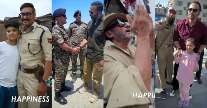 Rohit Shetty, Ajay Devgn shoot for Singham Again in Kashmir