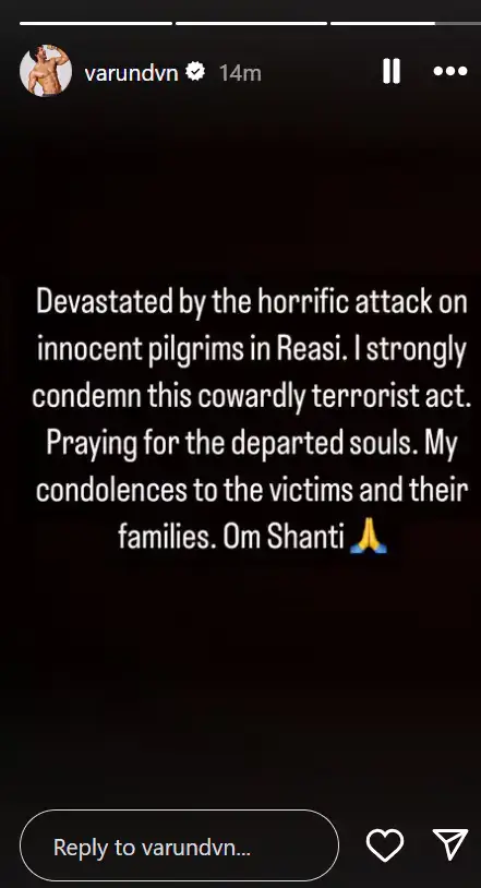 Kangana reacts to Reasi terror attack