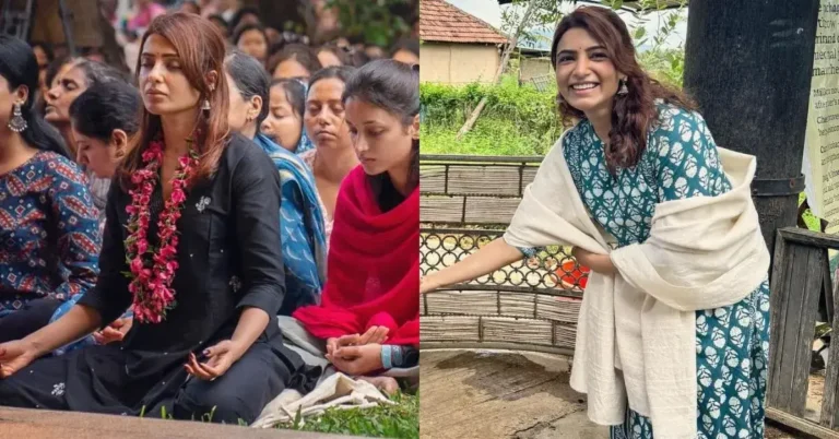 Samantha Ruth Prabhu Meditation at Sadhguru Isha Foundation