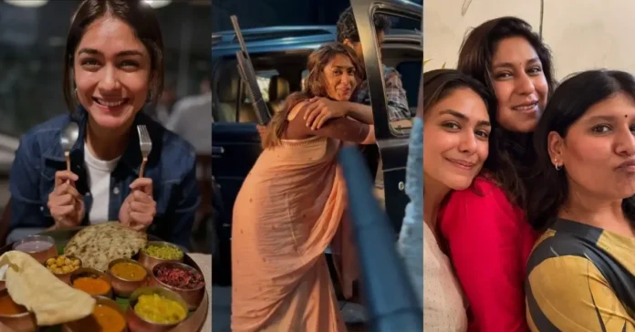 Mrunal Thakur shares a December photo dump filled with family, friends, and food.