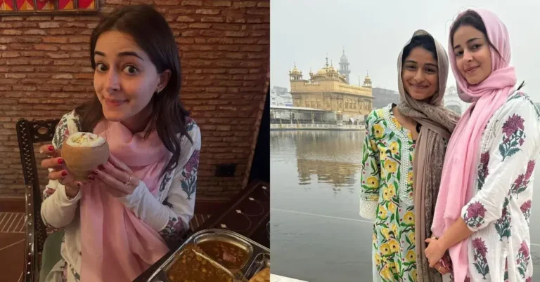 Ananya Panday at Golden Temple with mother Bhavna and Rysa Panday