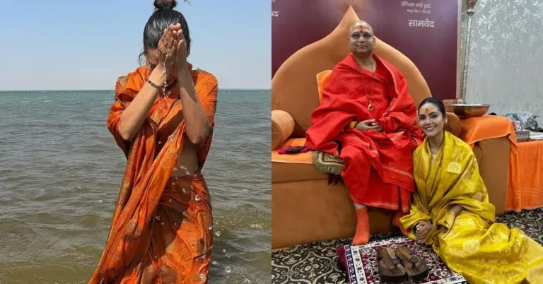 Bollywood Actress Esha Gupta Takes A Holy Dip In Sangam At Maha Kumbh 2025; Says, 'I am here as a Sanatani'